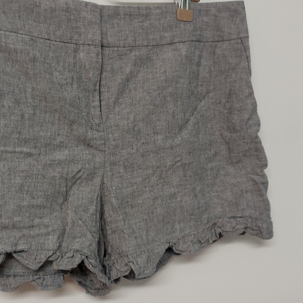 Grey Linen Shorts - Picture 2 of 3